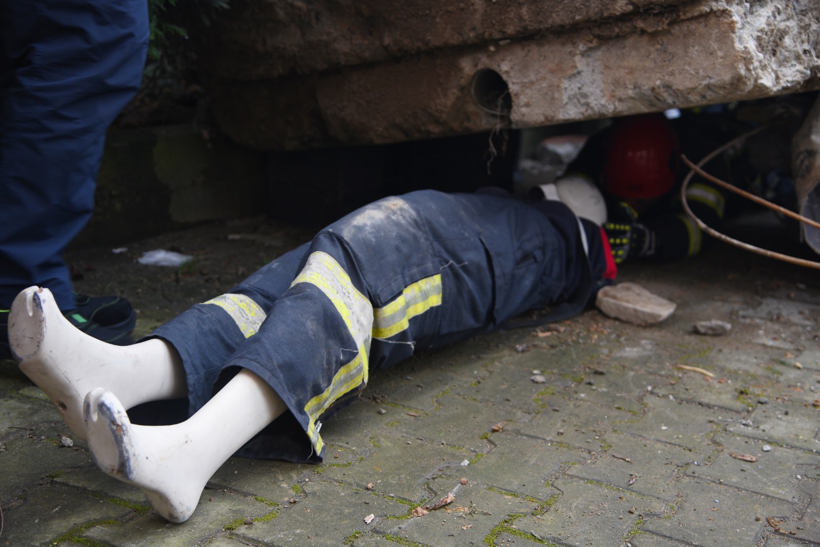 Giresun İtfaiyesi deprem tatbikatıyla hazırlıklarını sürdürüyor