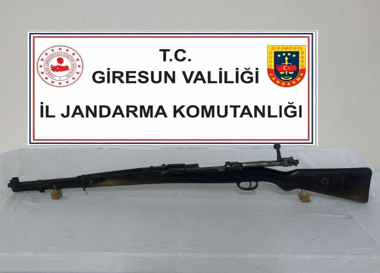 Giresun’da tarihi ‘Piyade Tüfeği’ ele geçirildi