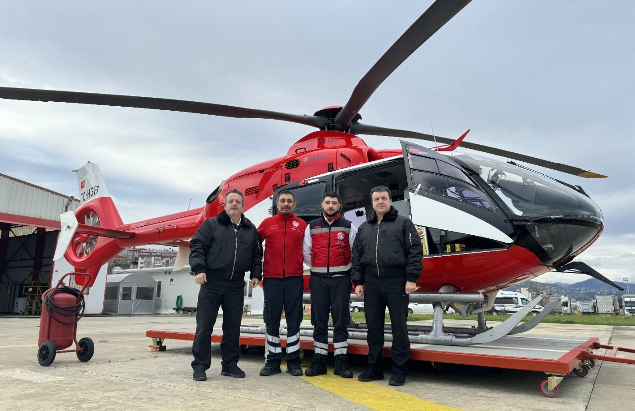 Karadeniz’in zorlu coğrafyasında helikopterle acil sağlık hizmeti: 265 hasta kurtarıldı