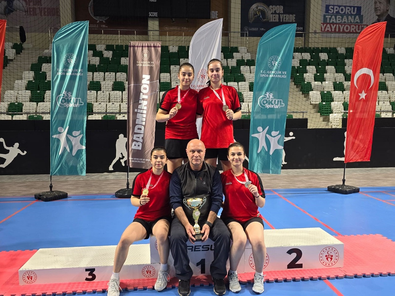 Erzincan Anadolu Lisesi Genç Kızlar Badminton Takımı, Türkiye Şampiyonu Oldu