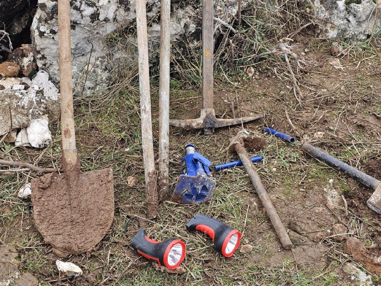 Giresun’da define kazısı yapan 4 kişi yakalandı