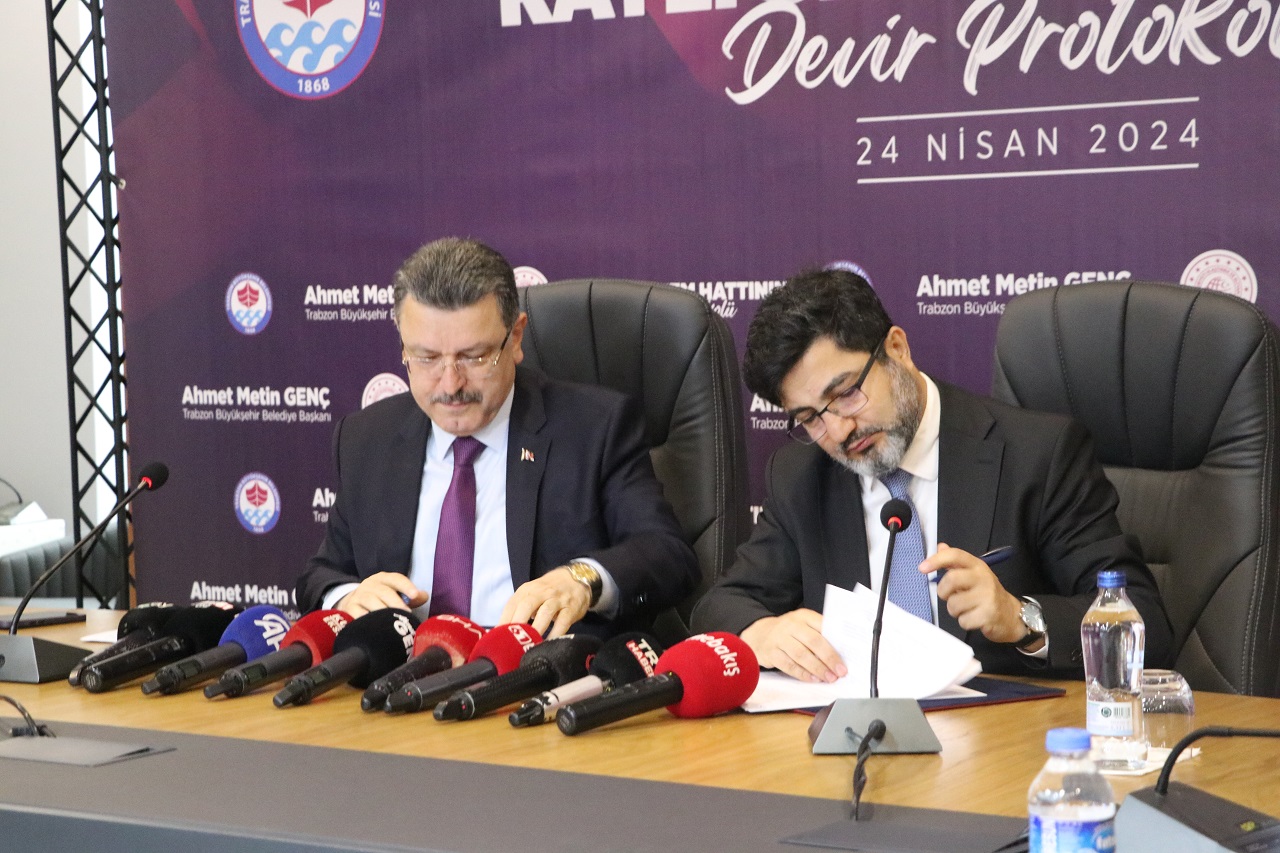 Trabzon’da Hafif Raylı Sistem Projesi Protokolü İmzalandı