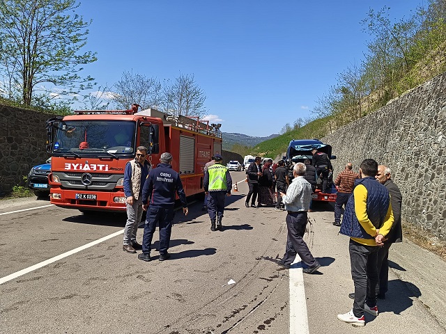 Ordu'da Trafik Kazası 5 Yaralı