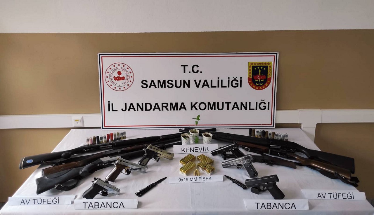 Samsun’da Silah ve Mühimmat Operasyonu