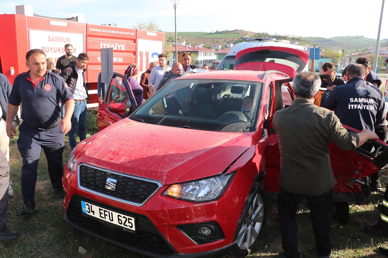 Samsun Trafik Kazası: Üçü Çocuk 8 Yaralı