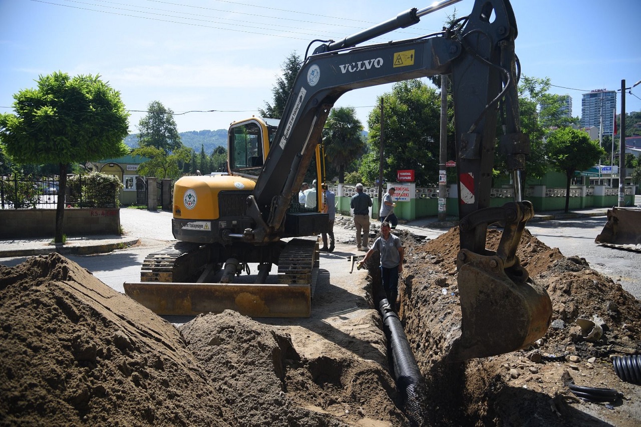 Giresun’da Yağmur Suyu Hatları Yenileniyor