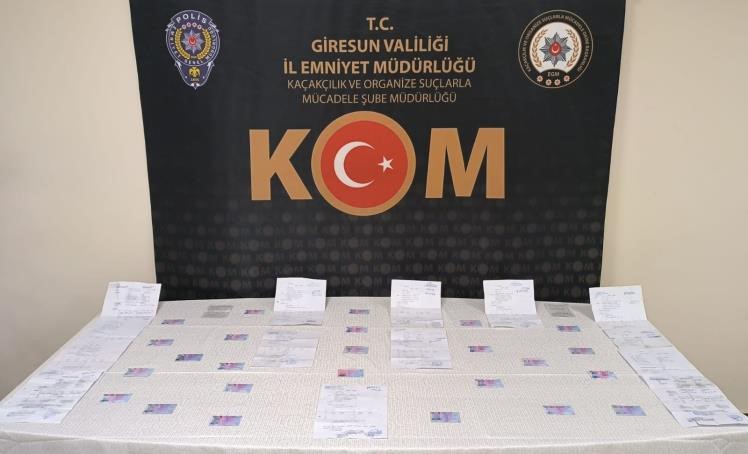 Giresun’da Sahte Ehliyet Çetesi Çökertildi: 6 Şüpheli Gözaltında