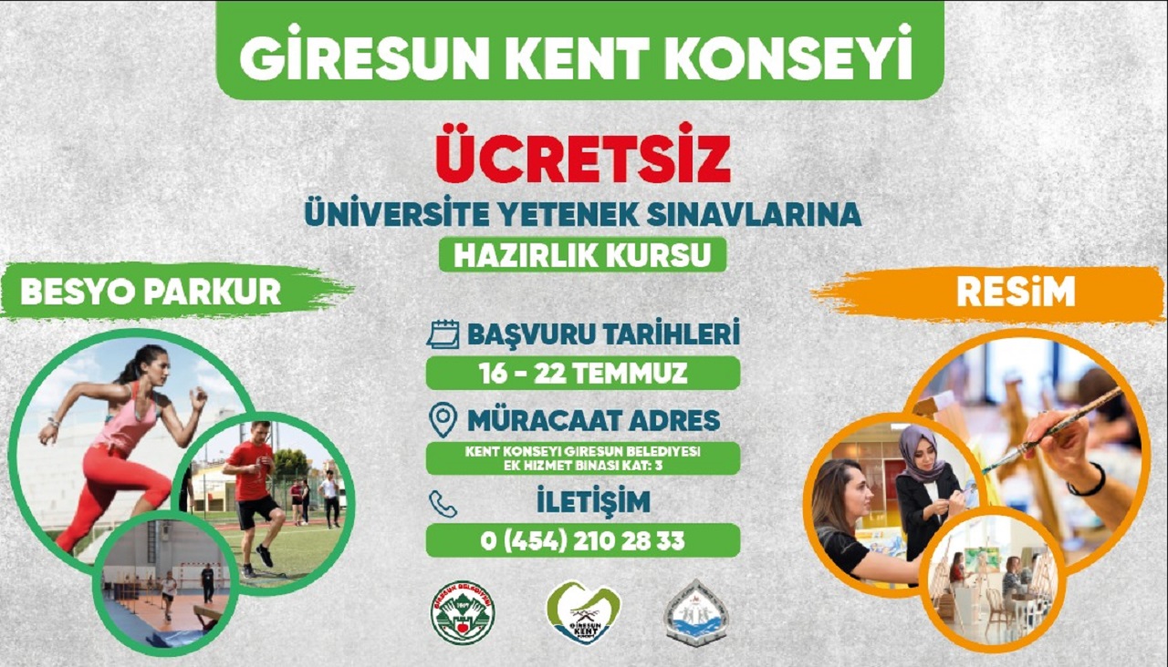 Üniversiteye Yetenek Sınavları İçin Gençlere Ücretsiz Hazırlık Kursu