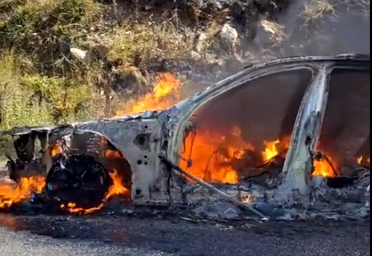 Giresun’da Araç Yangını: BMW’nin Eriyen Kapıları Sosyal Medyada Gündem Oldu