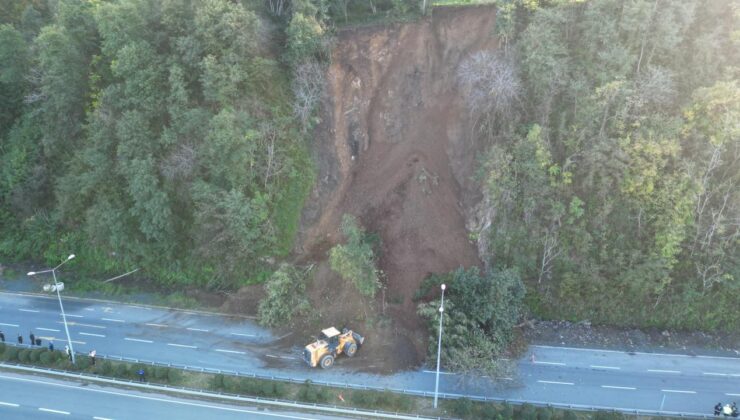 Artvin’de Heyelan Ormanı Yerle Bir Etti, Köy Yolunu Ulaşıma Kapattı