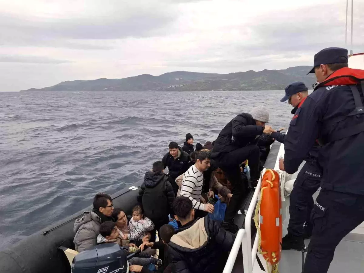 Ayvacık’ta 41 Kaçak Göçmen Yakalandı