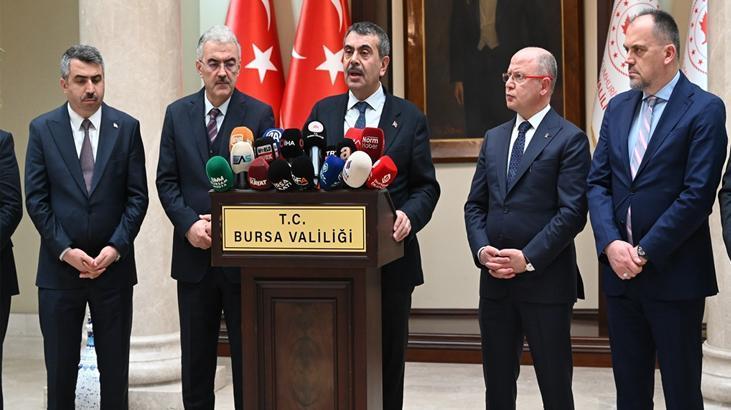 Bakan Tekin Bursa’da konuştu: ‘Hiç kimse bugün okula gelmeyeceğim diyemez’