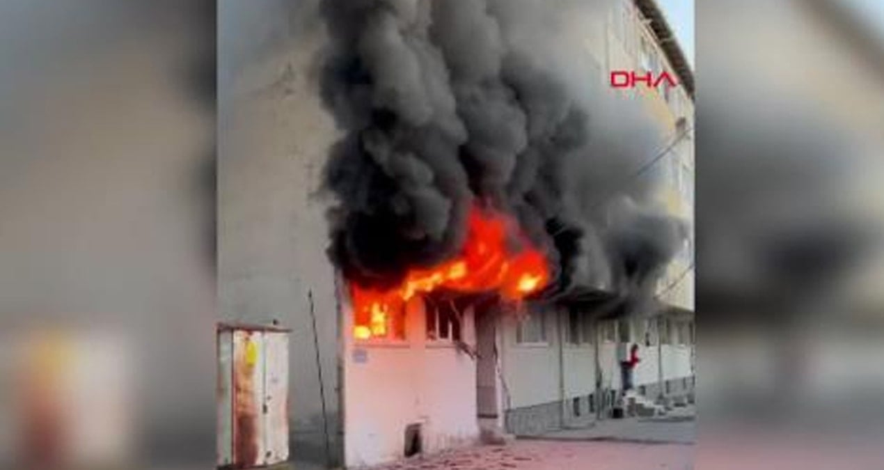 Çanakkale’de apartmanda yangın