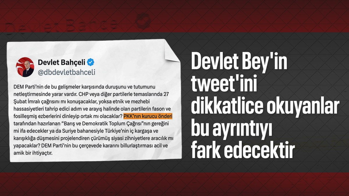 Devlet Bahçeli’nin mesajında dikkat çeken Öcalan detayı