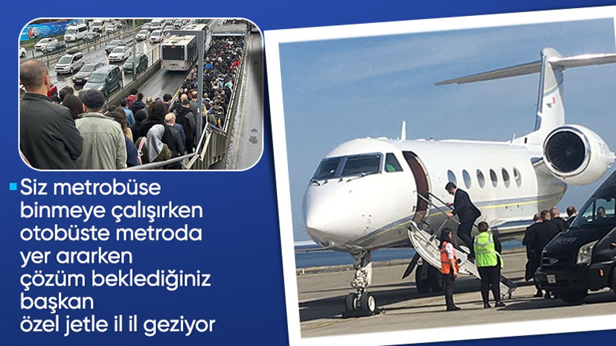 Ekrem İmamoğlu, adaylık için düzenlediği gezilerini özel jetle yapıyor