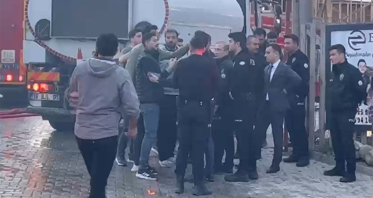 Güvenlik önlemi alan polislere saldırı