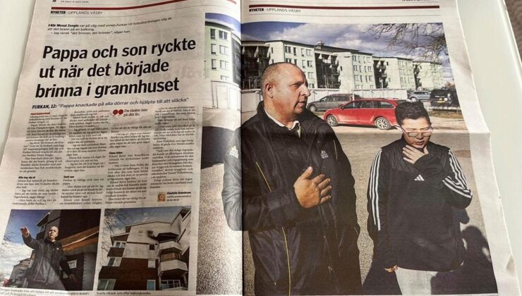 İsveç’te komşularını kurtaran Türk baba ve oğlu kahraman ilan edildi