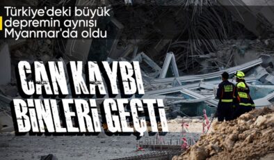 Myanmar’daki depremlerde can kaybı bini geçti