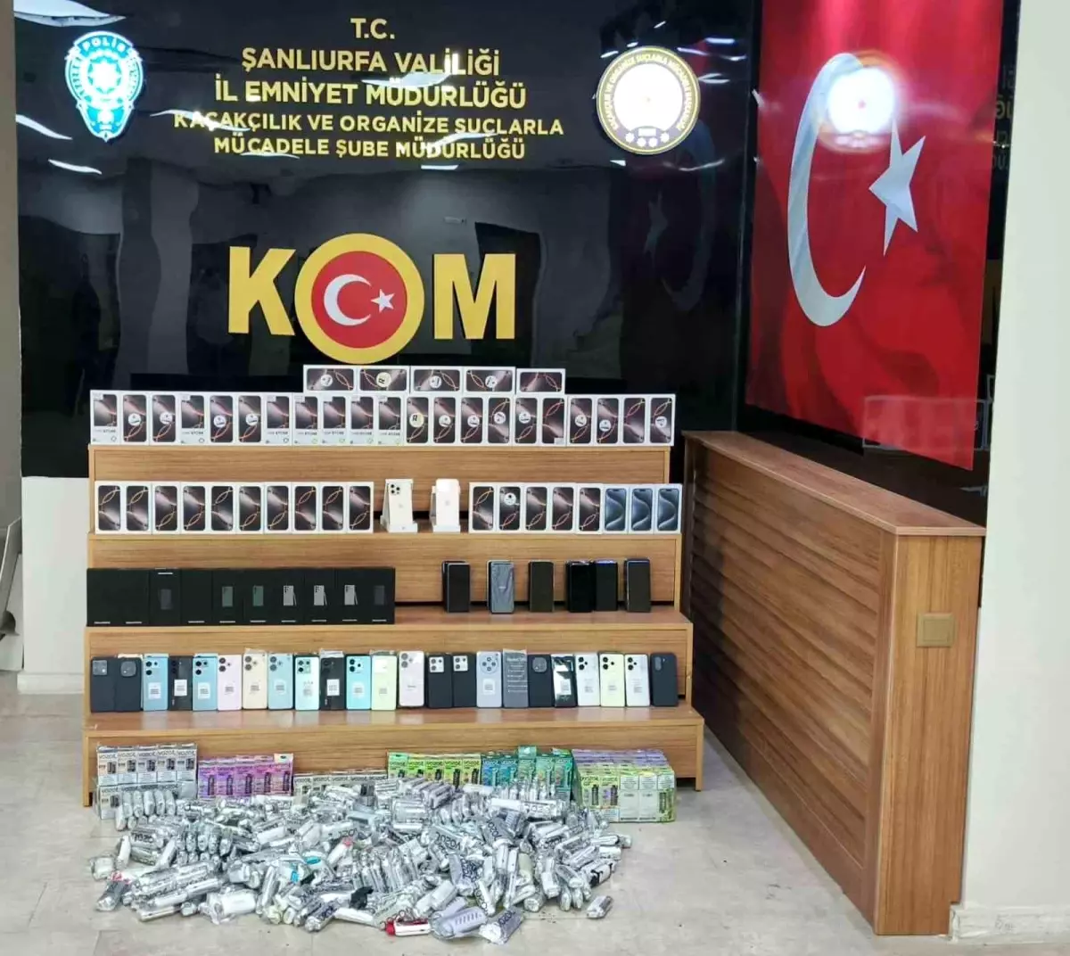 Şanlıurfa’da Kaçak Cep Telefonu Operasyonu