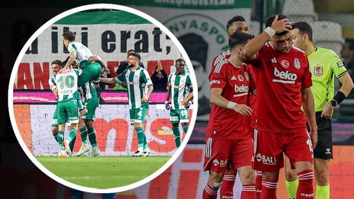 SON DAKİKA | 9 kişilik Konyaspor, Beşiktaş’ı yıktı! Süper Lig’de uzun süre unutulmayacak maç