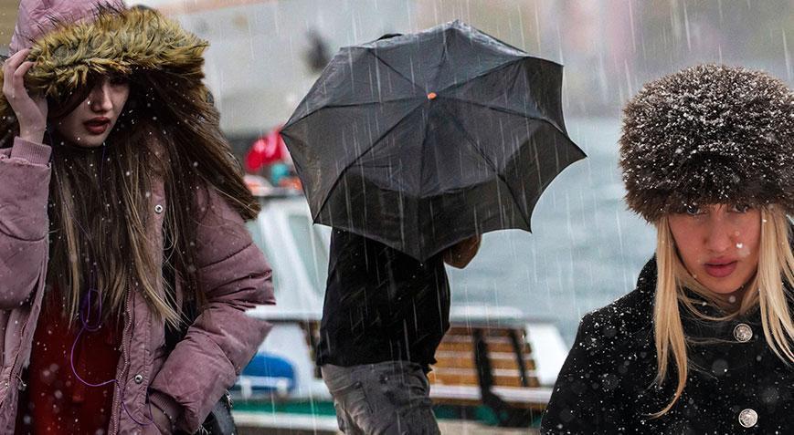 Son dakika… Meteoroloji’den yeni uyarı! Kar ve kuvvetli sağanak geliyor: Yarına dikkat