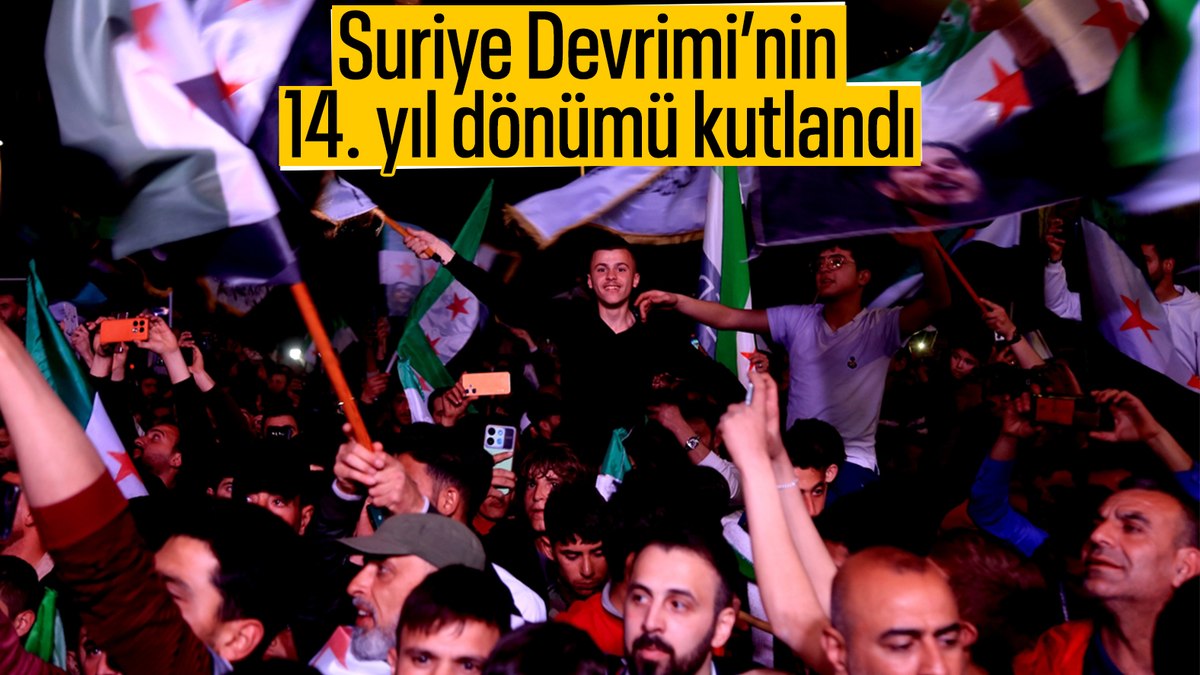 Suriye Devrimi’nin 14. yıl dönümü coşkuyla kutlandı