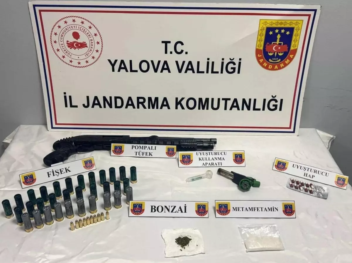 Yalova’da Uyuşturucu ve Silah Ele Geçirildi