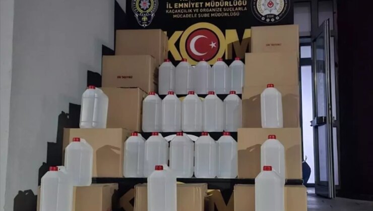 Adana’da 980 Litre Sahte İçki Ele Geçirildi