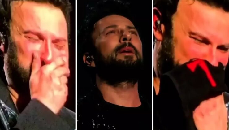Annesini kaybeden Tarkan ilk konserinde hüngür hüngür ağladı