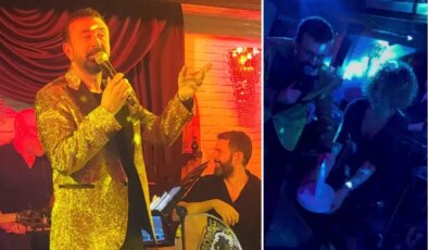 Burçin Bildik’ten sahnede sirtaki şov