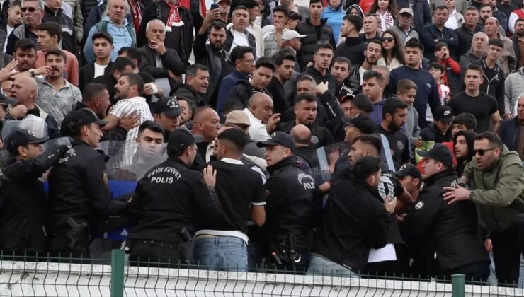 Burdurspor-Tefenni Belediyespor Maçında Arbede