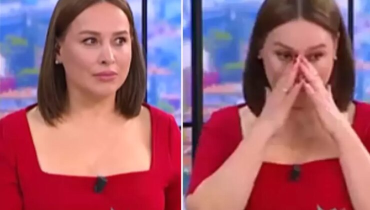 Canlı yayında depreme yakalandı, ne yapacağını bilemedi!