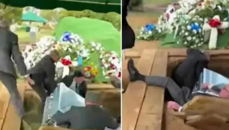 ABD’de Cenazede Şok Anlar