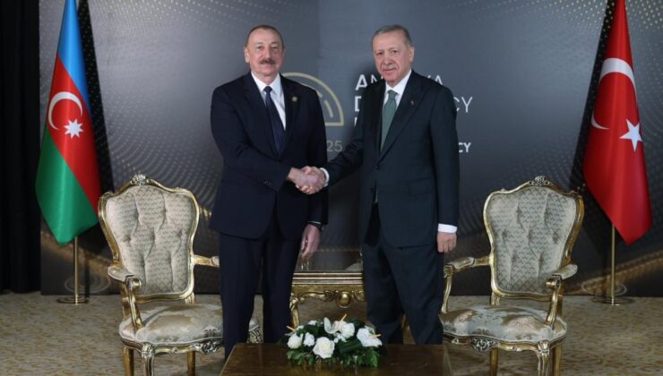 Cumhurbaşkanı Erdoğan, Aliyev ile görüştü