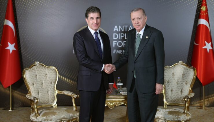 Cumhurbaşkanı Erdoğan, IKYB Başkanı Barzani ile görüştü