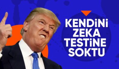 Donald Trump zeka testine girdi.