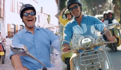 Beyazıt Öztürk, Çeşme’de Motosiklet Markasının Reklamı