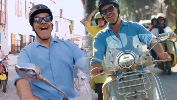 Beyazıt Öztürk, Çeşme’de Motosiklet Markasının Reklamı