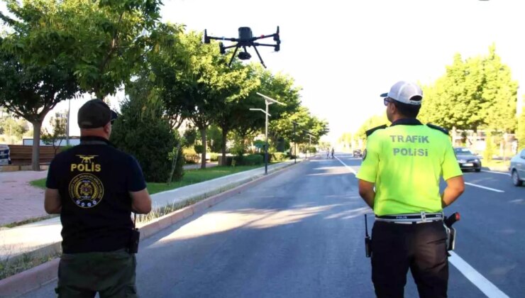 Elazığ’da Dron Destekli Trafik Denetimi Gerçekleştirildi