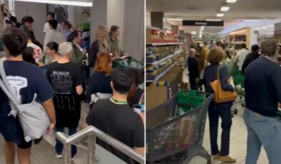 Elektriksiz kalan İspanya’da halk marketlere hücum etti