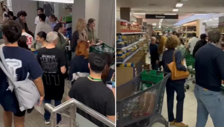 Elektriksiz kalan İspanya’da halk marketlere hücum etti