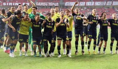 Fenerbahçe, Samsunspor’u 2-0 mağlup etti