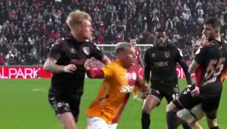 Galatasaray’dan Samsun’da penaltı itirazı