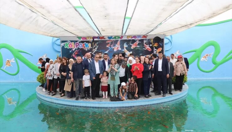 Gaziantep’te Tropikal Koi Parkı Açıldı