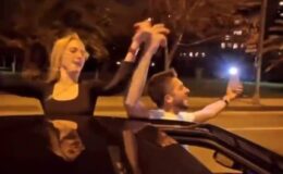Direksiyonu Ayağıyla Kontrol Etti!