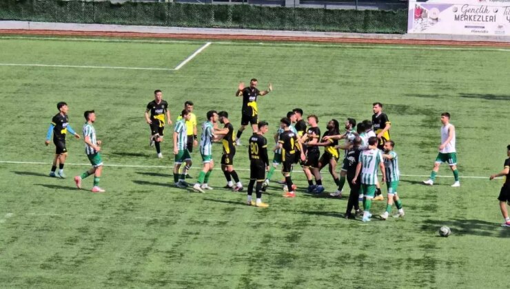 Karabük Amatör Lig Maçlarında Arbede