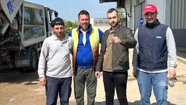 Karacabey’de Temizlik Ekiplerinden Altın Kurtarma Operasyonu