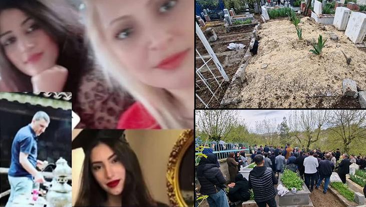 Katliam gibi kaza! Baba ve 3 kızı yan yana toprağa verildi.