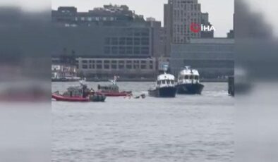 New York’taki Hudson Nehri’ne helikopter düştü