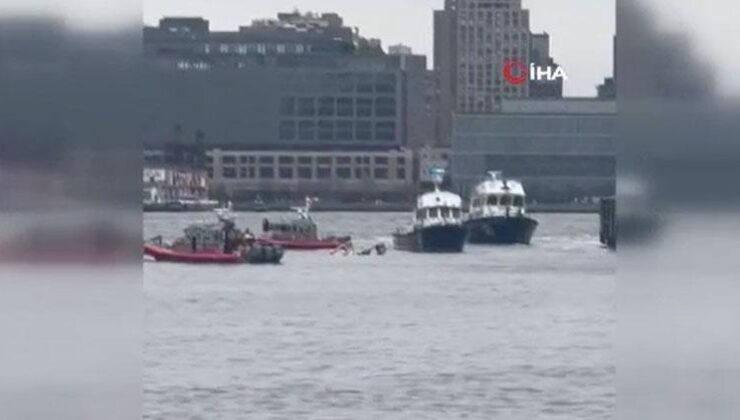 New York’taki Hudson Nehri’ne helikopter düştü